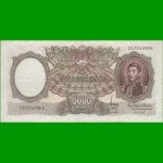 MONEDA NACIONAL $5.000,00, BOT 2176, AÑO 1965, ESTADO EXCELENTE- .-