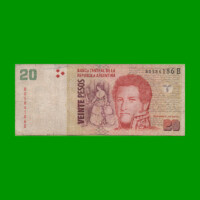 PESOS CONVERTIBLES 2do DISEÑO $20,00, BOT 3516, AÑO 2005, ESTADO BUENO.-