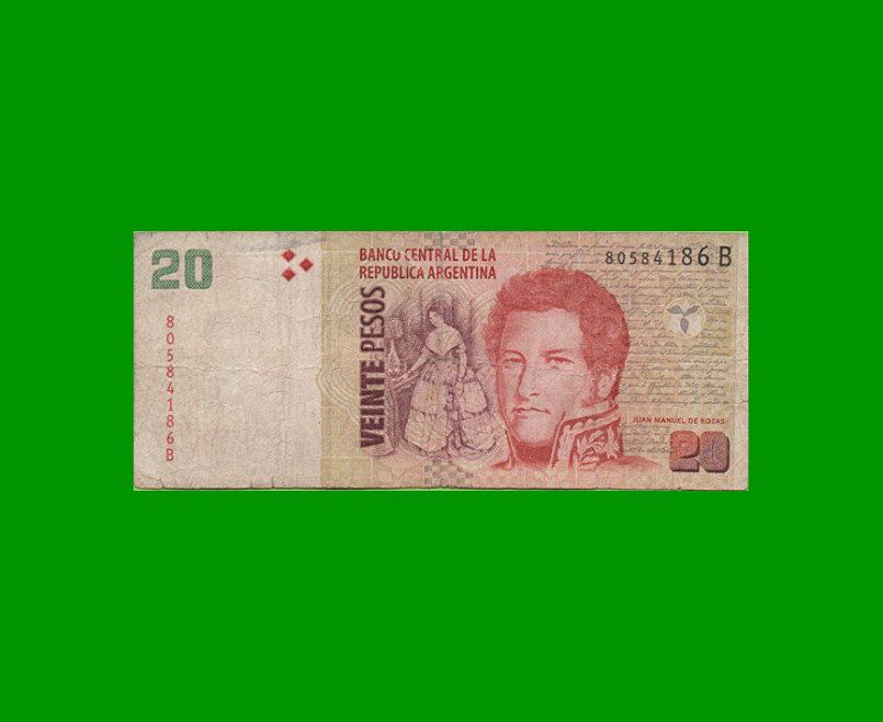 PESOS CONVERTIBLES 2do DISEÑO $20,00, BOT 3516, AÑO 2005, ESTADO BUENO.-