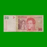 PESOS CONVERTIBLES 2do DISEÑO $20,00, BOT 3526, AÑO 2013, ESTADO BUENO .-