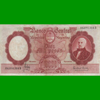 MONEDA NACIONAL $10.000,00, BOT 2189, AÑO 1965, ESTADO MUY BUENO+ .-