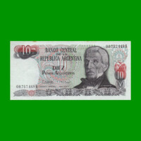 PESOS ARGENTINOS $10,00, BOT 2615, AÑO 1984, ESTADO EXCELENTE.-