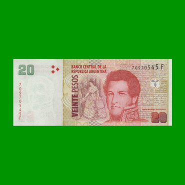 PESOS CONVERTIBLES 2do DISEÑO $20,00, BOT 3529, AÑO 2018, ESTADO EXCELENTE+ .-