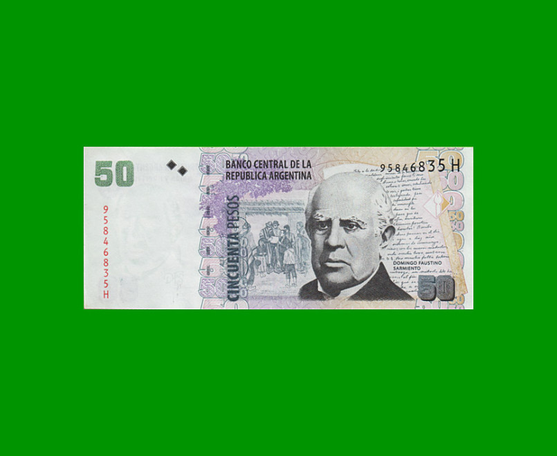 PESOS CONVERTIBLES 2do DISEÑO $50,00, BOT 3634, AÑO 2014, ESTADO EXCELENTE- .-