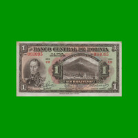BILLETE DE BOLIVIA 1 BOLIVIANO, PICK 118, AÑO 1928, ESTADO EXCELENTE .-