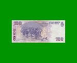 REPOSICION BILLETE CONVERTIBLE SEGUNDO DISEÑO $ 100,00, BOT 3755, ESTADO MUY BUENO- .- - Imagen 2