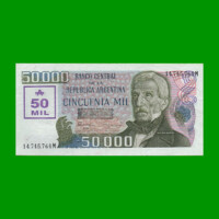 AUSTRALES TRANSITORIOS $50.000,00, BOT 2884, AÑO 1989, ESTADO EXCELENTE-.-