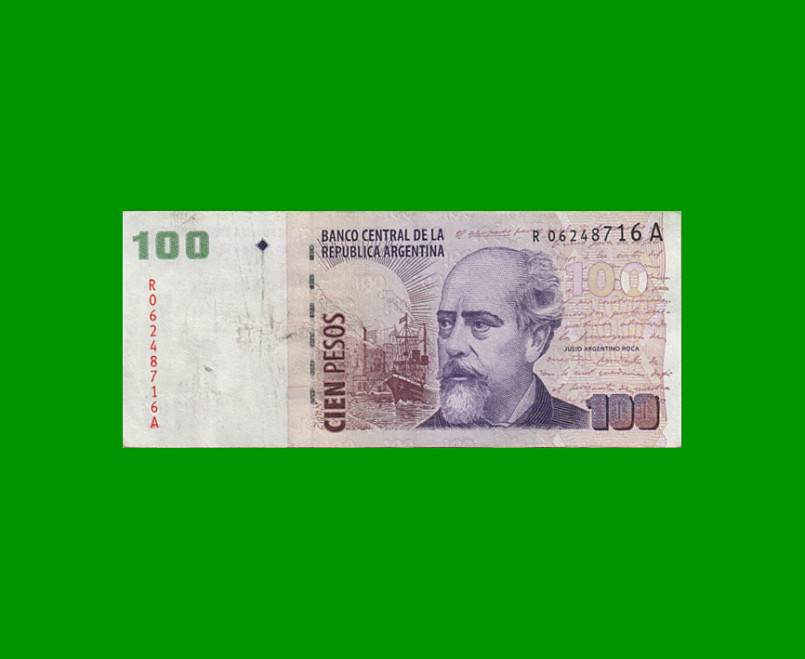 REPOSICION BILLETE CONVERTIBLE SEGUNDO DISEÑO $ 100,00, BOT 3755, ESTADO MUY BUENO- .-