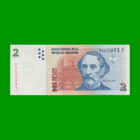 PESOS CONVERTIBLES 2do DISEÑO $2,00, BOT 3237, AÑO 2010, ESTADO SIN CIRCULAR.-