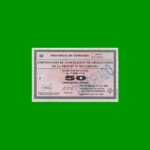 BONO DE CORDOBA $ 50,00, EC 269, AÑO 1996, SERIE B, ESTADO EXCELENTE .-