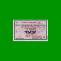 BONO DE CORDOBA $ 100,00, EC 272, AÑO 1996, SERIE B, ESTADO MUY BUENO+.-