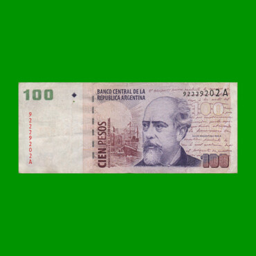 PESOS CONVERTIBLES 2do DISEÑO $100,00, BOT 3707, AÑO 2001, ESTADO MUY BUENO- .-