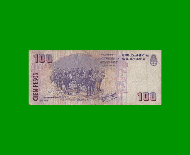 PESOS CONVERTIBLES 2do DISEÑO $100,00, BOT 3718, AÑO 2005, ESTADO BUENO.- - Imagen 2