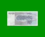 BILLETE DE YUGOSLAVIA 100 DINARA, PICK 112, AÑO 1992 ESTADO MUY BUENO+ .- - Imagen 2