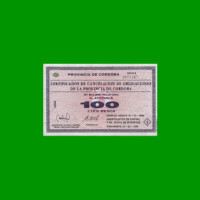BONO DE CORDOBA $ 100,00, EC 272, AÑO 1996, SERIE B, ESTADO MUY BUENO+.-