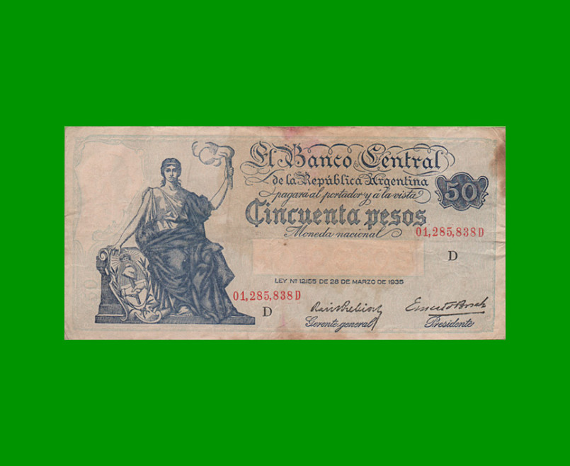 EL PROGRESO $ 50,00, BOT 1888, AÑO 1936, ESTADO BUENO .-