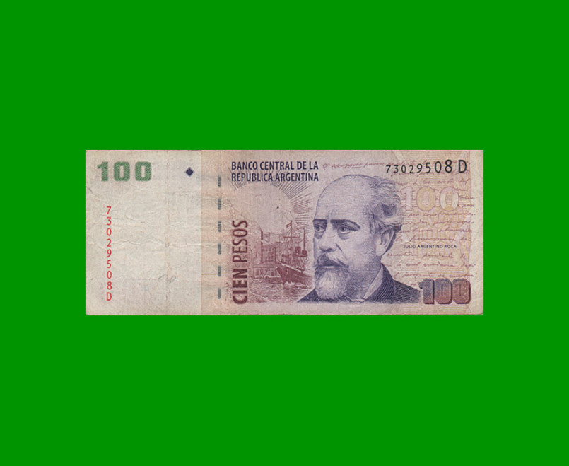 PESOS CONVERTIBLES 2do DISEÑO $100,00, BOT 3718, AÑO 2005, ESTADO BUENO.-