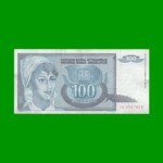BILLETE DE YUGOSLAVIA 100 DINARA, PICK 112, AÑO 1992 ESTADO MUY BUENO+ .-