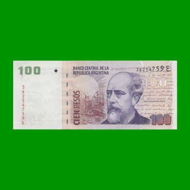 PESOS CONVERTIBLES 2do DISEÑO $100,00, BOT 3719a, AÑO 2005, ESTADO EXCELENTE.-
