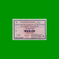BONO DE CORDOBA $ 100,00, EC 272, AÑO 1996, SERIE B, ESTADO EXCELENTE.-