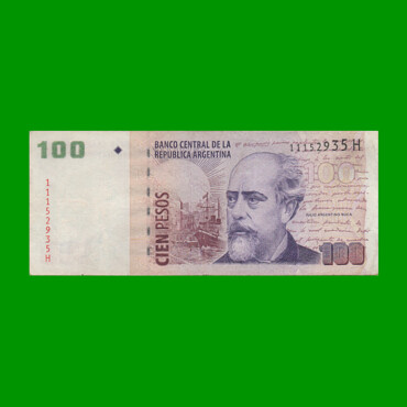 PESOS CONVERTIBLES 2do DISEÑO $100,00, BOT 3723, AÑO 2006, ESTADO BUENO+.-