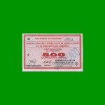 BONO DE CORDOBA $ 500,00, EC 274, AÑO 1995, SERIE A, ESTADO EXCELENTE+.-