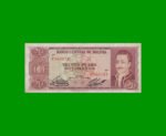 BILLETE DE BOLIVIA 20 PESOS BOLIVIANOS, PICK 161a, AÑO 1962, ESTADO MUY BUENO- .-