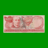 BILLETE DE COSTA RICA 1.000 COLONES, PICK 264e, AÑO 2004, ESTADO BUENO .-