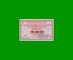 BONO DE CORDOBA $ 500,00, EC 274, AÑO 1995, SERIE A, ESTADO EXCELENTE+.-