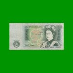BILLETE DE INGLATERRA (GRAN BRETAÑA) 1 POUND, PICK 377b, ESTADO BUENO+ .-