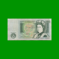 BILLETE DE INGLATERRA (GRAN BRETAÑA) 1 POUND, PICK 377b, ESTADO BUENO+ .-