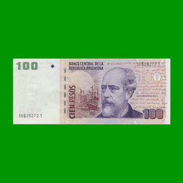 PESOS CONVERTIBLES 2do DISEÑO $100,00, BOT 3748, AÑO 2011, ESTADO EXCELENTE+.-
