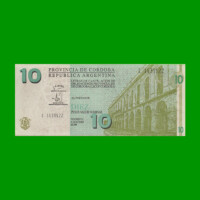 BONO DE CORDOBA $ 10,00, EC 294, AÑO 2001, SERIE C, ESTADO BUENO.-