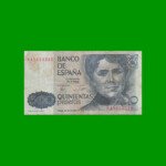 BILLETE DE ESPAÑA 500 PESETAS, PICK 157, AÑO 1979, ESTADO BUENO .-