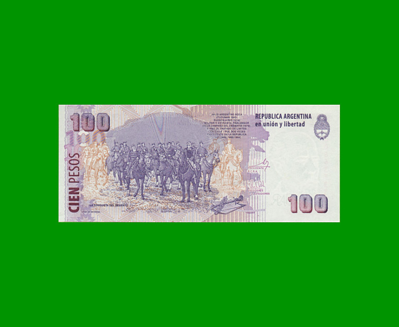 PESOS CONVERTIBLES 2do DISEÑO $100,00, BOT 3764, AÑO 2013, ESTADO EXCELENTE.- - Imagen 2