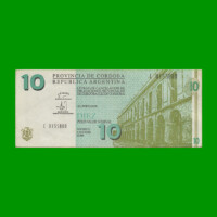 BONO DE CORDOBA $ 10,00, EC 294, AÑO 2001, SERIE C, ESTADO MUY BUENO- .-