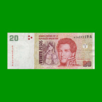 PESOS CONVERTIBLES 2do DISEÑO $20,00, BOT 3506, AÑO 2001, ESTADO MUY BUENO+.-