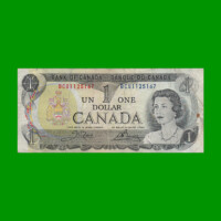BILLETE DE CANADA 1 DOLAR PICK 85c, AÑO 1973, ESTADO BUENO+.-