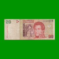 PESOS CONVERTIBLES 2do DISEÑO $20,00, BOT 3513, AÑO 2003, ESTADO BUENO.-