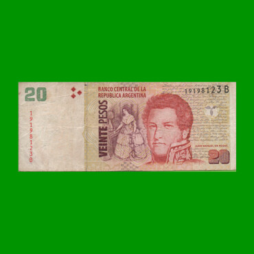PESOS CONVERTIBLES 2do DISEÑO $20,00, BOT 3513, AÑO 2003, ESTADO BUENO.-