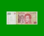 PESOS CONVERTIBLES 2do DISEÑO $20,00, BOT 3525, AÑO 2014, ESTADO SIN CIRCULAR.-
