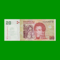 PESOS CONVERTIBLES 2do DISEÑO $20,00, BOT 3525, AÑO 2014, ESTADO SIN CIRCULAR.-