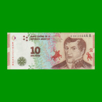REPOSICION BILLETE CONVERTIBLE TERCER DISEÑO $ 10,00, BOT 4004, ESTADO SIN CIRCULAR.-