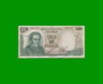 BILLETE DE CHILE 5.000 ESCUDOS, PICK 147,ESTADO BUENO+ .-