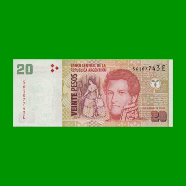 PESOS CONVERTIBLES 2do DISEÑO $20,00, BOT 3528, AÑO 2014, ESTADO SIN CIRCULAR.-