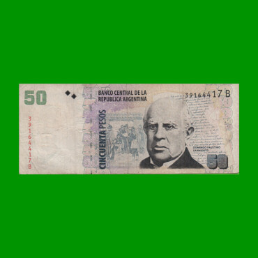 PESOS CONVERTIBLES 2do DISEÑO $50,00, BOT 3612, AÑO 2004, ESTADO BUENO.-