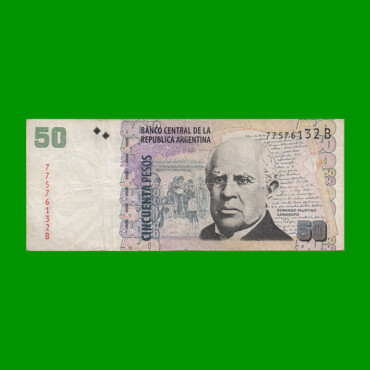 PESOS CONVERTIBLES 2do DISEÑO $50,00, BOT 3614, AÑO 2005, ESTADO BUENO+.-