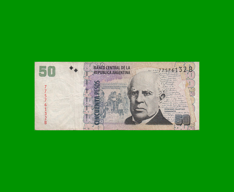 PESOS CONVERTIBLES 2do DISEÑO $50,00, BOT 3614, AÑO 2005, ESTADO BUENO+.-