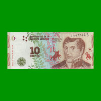PESOS 3er DISEÑO $10,00, BOT 4002, AÑO 2016, ESTADO SIN CIRCULAR.-
