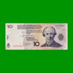 BONO NACIONAL $ 10,00, EC 204 , AÑO 2001, ESTADO BUENO.-